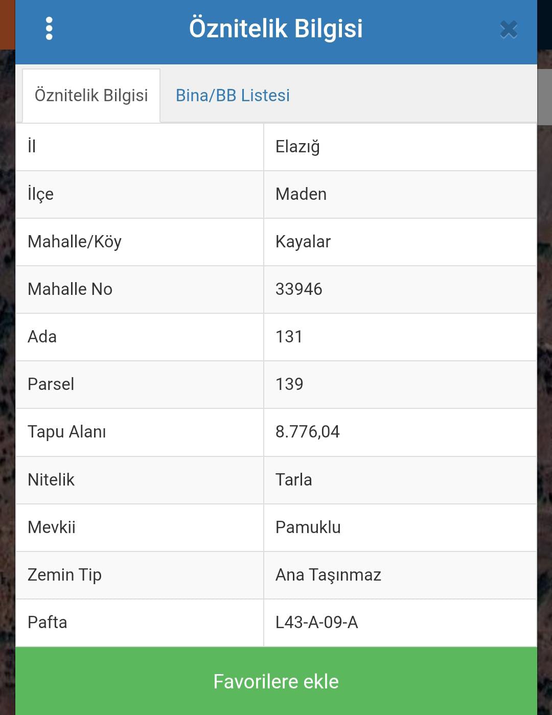  Elazığ / Maden / Kayalar Köyü SATILIK ARSA  4.338M² - ELAZIĞ MADEN fotoğraf 2